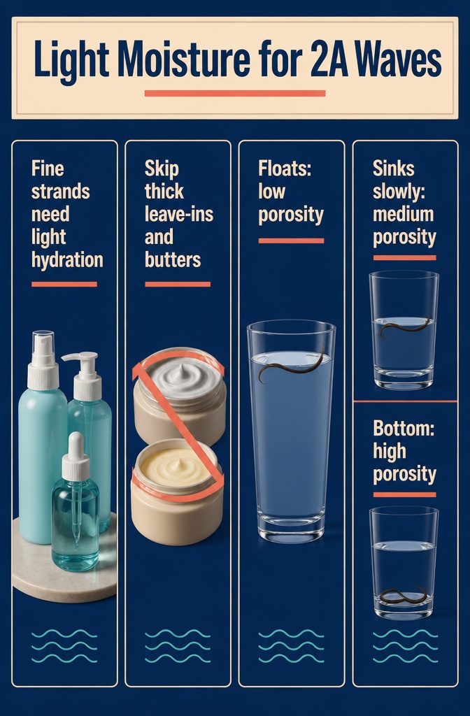 Information graphic about light moisture for fine 2A waves