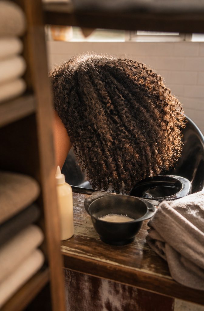 Curly hair displaying loose ringlets medium spirals and tight corkscrews