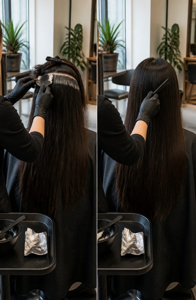 Bleached and chemically treated hair with dry fragile strands