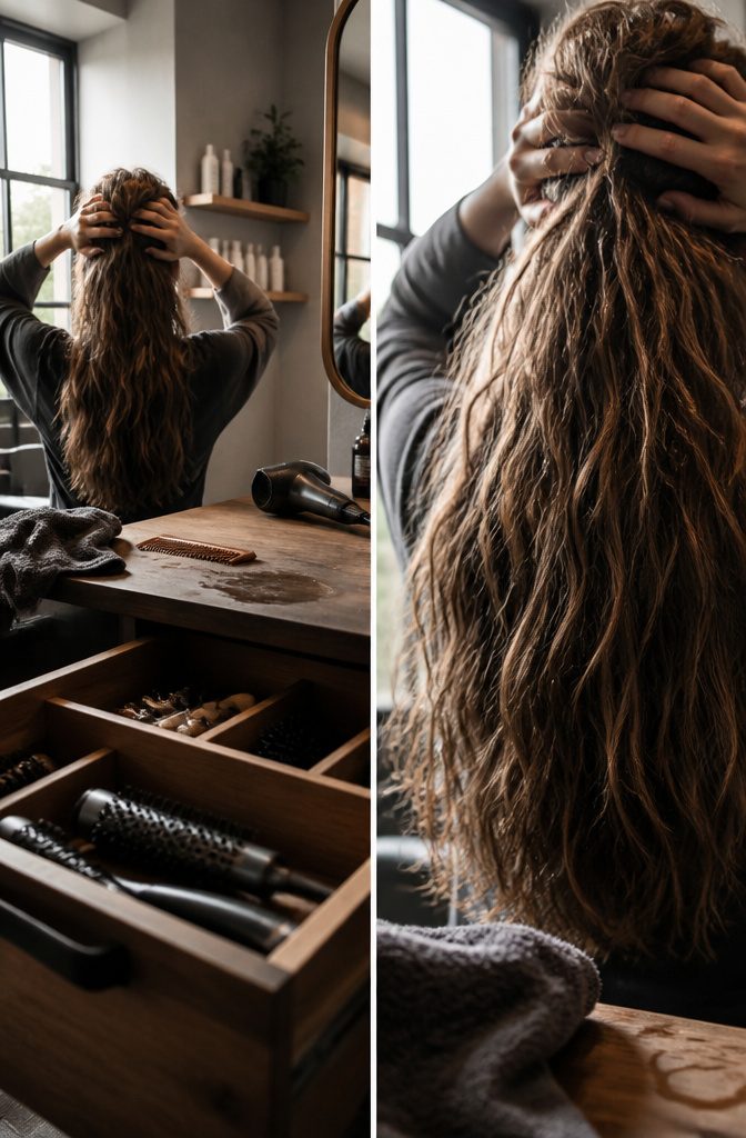 Shoulder length and long hair shown in contrasting hairstyles
